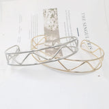 Punk Silver Geometric Choker Necklace For Women