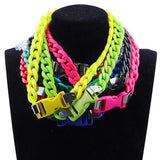 Punk Chain Padlock Necklace Chunky Buckle Pendant
