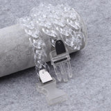 Punk Chain Padlock Necklace Chunky Buckle Pendant