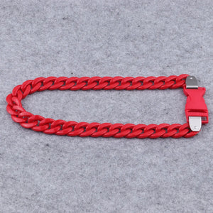 Punk Chain Padlock Necklace Chunky Buckle Pendant