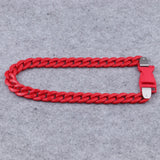 Punk Chain Padlock Necklace Chunky Buckle Pendant