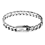 Punk Bracelet Men's High-value Cuban Bracelets Engravable Boyfriend