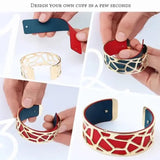 Punk Charm Hollow Bangles Cuff Bracelet For Women