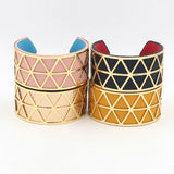 Punk Charm Hollow Bangles Cuff Bracelet For Women