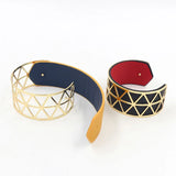 Punk Charm Hollow Bangles Cuff Bracelet For Women