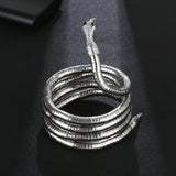 Punk Soft Alloy Foldable Necklaces Multilayer Metal Snake Necklace Bracelet