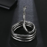 Punk Soft Alloy Foldable Necklaces Multilayer Metal Snake Necklace Bracelet