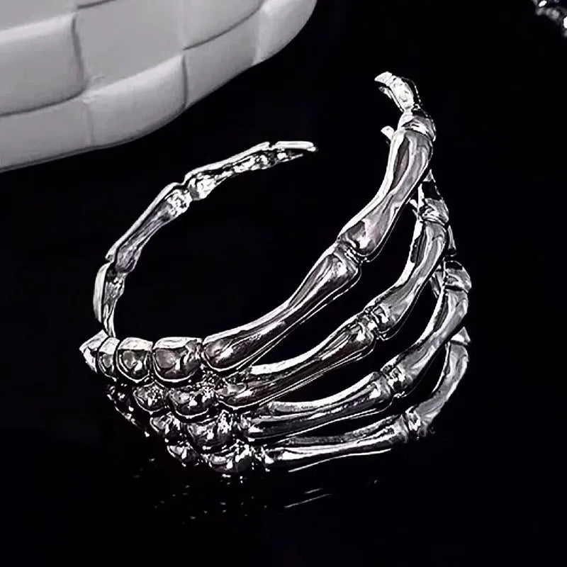 Skull Ghost Claw Bracelet Goth Hip-hop Cuff