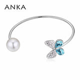 Punk Cuff Bangles with Crystals from Austria