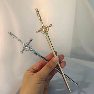 Punk Metal Sword Hairpin Chinese Hair Sticks Hair Accessories