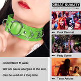 Gothic PU Leather Choker Studded Necklace