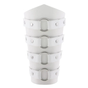 Punk Rock Leather Arm Guard Bracelet Strap Hand Ring