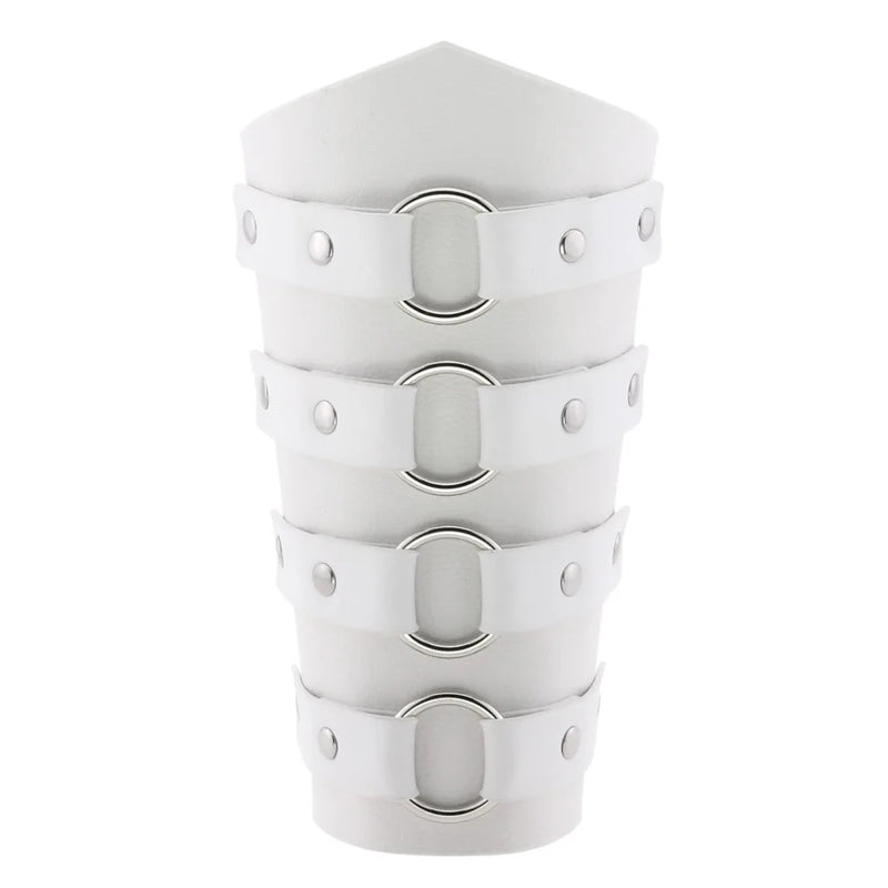 Punk Rock Leather Arm Guard Bracelet Strap Hand Ring