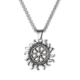 Punk Stainless Steel Chain Demon Dagger Pendant Necklace For Men