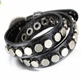 Punk Style Multilayer Leather Bracelet for Men