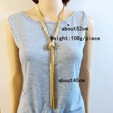 Punk Style Tassel Necklace w/ Snake Chain