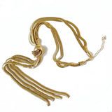 Punk Style Tassel Necklace w/ Snake Chain