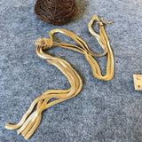 Punk Style Tassel Necklace w/ Snake Chain