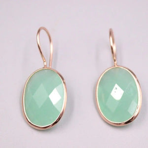925 Silver Earrings with Colourful Crystal Ear Hook