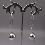 925 Sterling Silver Earrings Smooth Ball Ear Hook