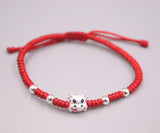 999 Fine Silver Bracelet 9x8.5mm Cattle Hand-Woven Bracelet