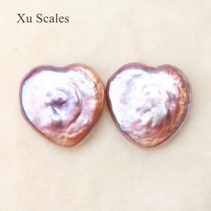 Special-shaped Baroque Big Love Pearl Earrings DIY Jewelry