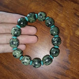 Natural Tibetan Jade Medicine Wang Shi Hand String Health Care Bracelet