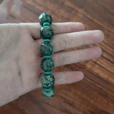 Natural Tibetan Jade Medicine Wang Shi Hand String Health Care Bracelet