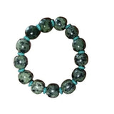 Natural Tibetan Jade Medicine Wang Shi Hand String Health Care Bracelet