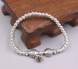 Solid 925 Sterling Bracelet Two Fish Pisces Link Chain Bracelet 16-20cm