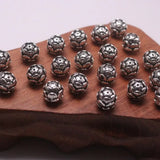 925 Sterling Silver Bead 8-9mm Lotus Flower DIY Accessory
