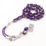 Purple Tasbih Special Resin Muslim Rosary Bead Accessories Eid Gift Islamic