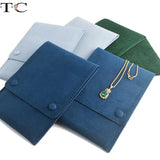 Green Velvet Bag Necklace Pendant Card Style Pouch