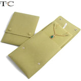 Green Velvet Bag Necklace Pendant Card Style Pouch