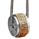 Qianlong Tongbao Pendant Wealth Rolling Ball Transfer Bead Necklace