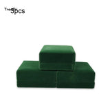 Green Velvet Cufflinks Jewelry Display Organizer Box Mens Cufflinks Storage