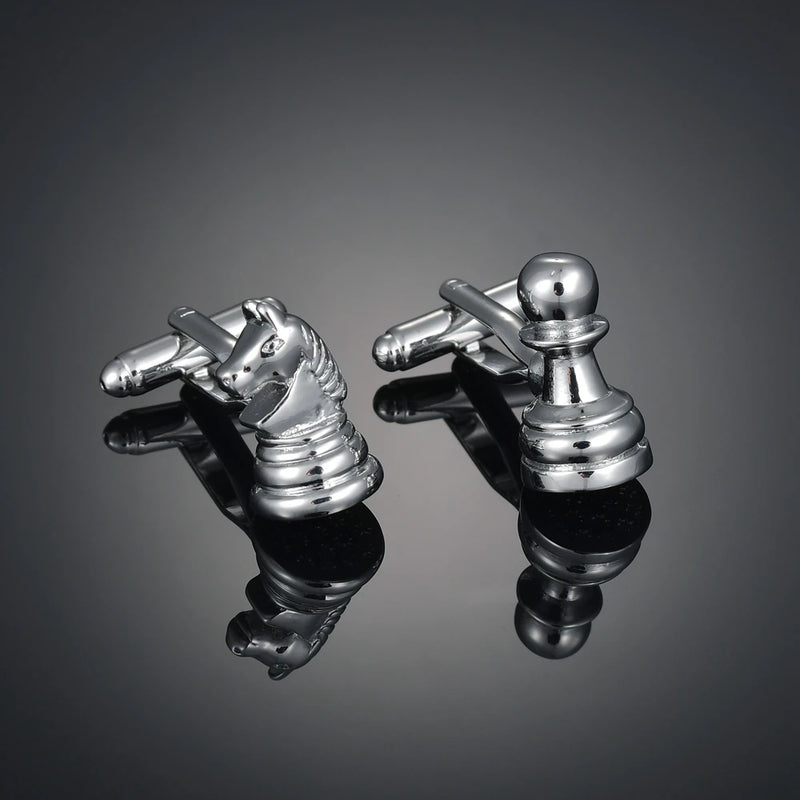 Chess Cufflinks Men's French Shirt Movie Car Logo Cuff Links