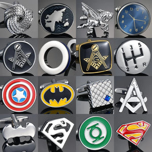 Chess Cufflinks Men's French Shirt Movie Car Logo Cuff Links