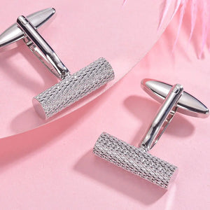Cylindrical Shape Suit Cufflinks French Cuffs Wedding Jewelry