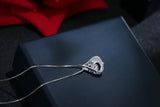 925 Silver Zircon Water Drop Pendant Necklace Jewelry for Women