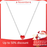 925 Silver Heart Choker Necklace for Women Statement Jewelry