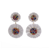 Raffia Earrings Hand Woven Tassel Bohemian Jewelry
