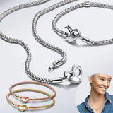 925 Silver Mother Heart Bracelet for Women - Family Love Gift