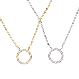 925 Sterling Silver Clear CZ Heart Pendant Necklace for Women