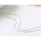 Real 925 Sterling Silver Octangle Snake Chain Necklace Women Girls Jewelry