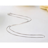 Real 925 Sterling Silver Octangle Snake Chain Necklace Women Girls Jewelry