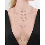 Real 925 Sterling Silver Octangle Snake Chain Necklace Women Girls Jewelry