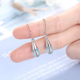 Water Drop Earrings 925 Sterling Silver Long Tassel Chain S-E665