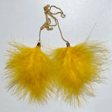 Feither Key Chain Fluffy Pompon Key Holder Tassel Pendant