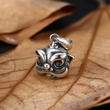 S925 Silver Pendant Lion Head Thai Silver Vintage Distressed Jewelry